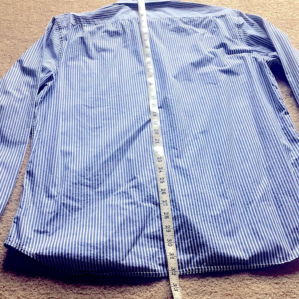 Classic Blue Stripe L/S Button Down Shirt - Picture 5 of 6